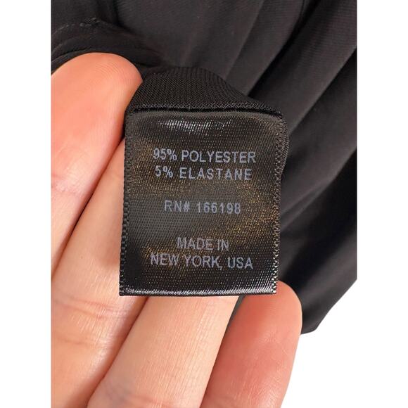 LaQuan Smith Cut Out Turtleneck Gown Maxi Statement Evening Sexy Black Size XS - Picture 11 of 11